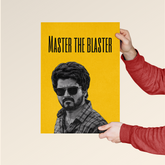 Master The Blaster – Vijay Thalapathy Tamil Cinema Icon Poster